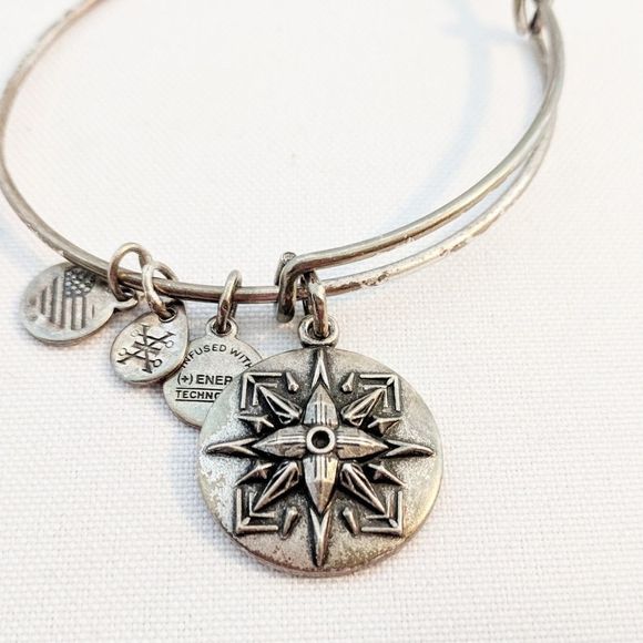 Alex and Ani Silver "Healing Love" Bracelet - Picture 2 of 5